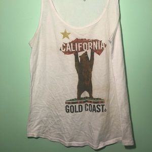 VOLCOM White Graphic California Tank